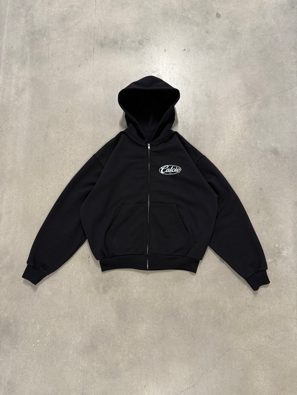 Cozy Zip Hoodie Black